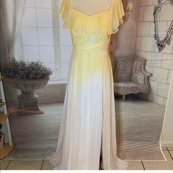 Crystal Doll Dreamy Princess Yellow Ombré Dress - Picture 2 of 6